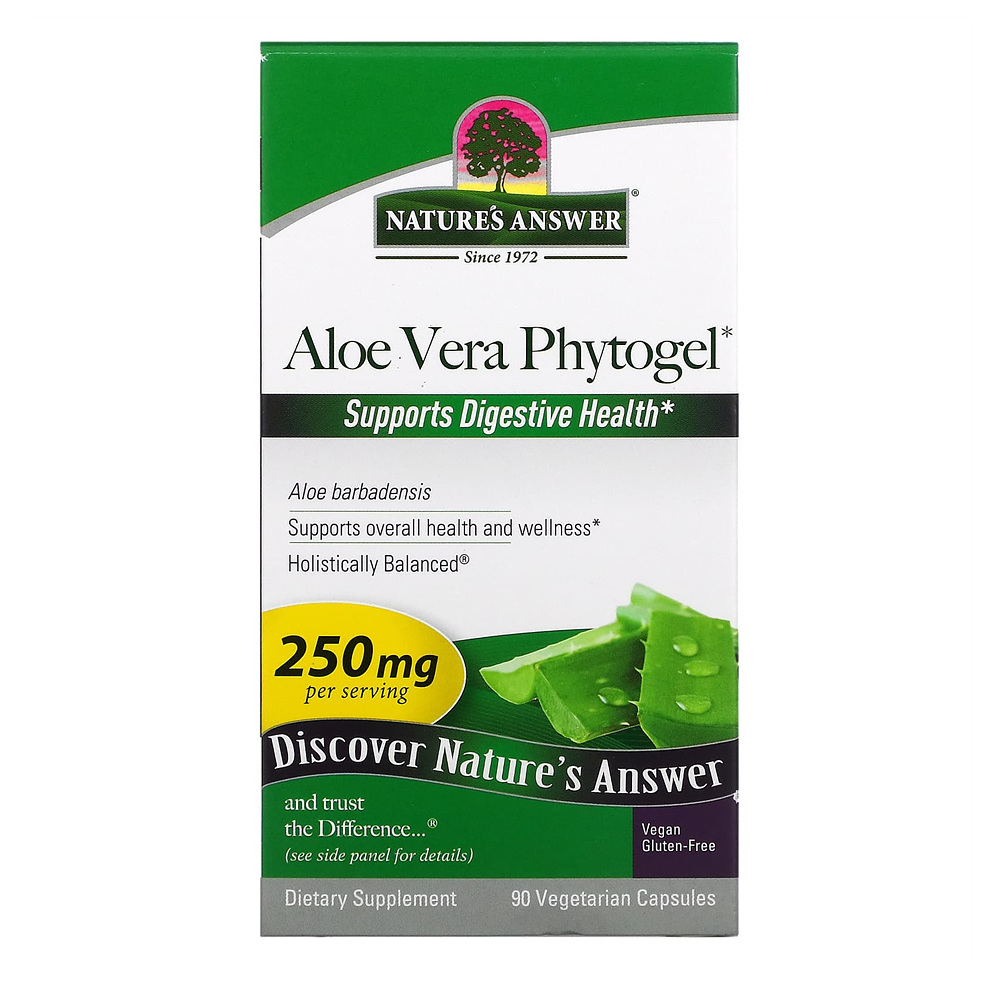 네이쳐스 앤서 <b>알로에 베라</b> 피토<b>젤 250mg</b> 90정
