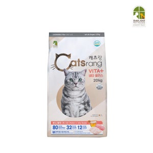 캐츠랑 전연령용 비타플러스 점보 20kg/ 길냥이사료 대용량 고양이사료