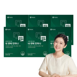 [휴온스N] 내 변에 반하나 차전자피 식이섬유 쾌변 장건강 3개월분, 30포 6박스