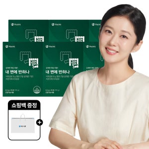 [휴온스N] 내 변에 반하나 차전자피 식이섬유 쾌변 장건강 3개월분, 30포 6박스+쇼핑백