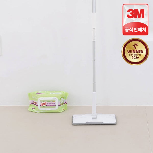 3M 스카치브라이트 올터치 더블액션 표준형 막대걸레 + 베이직 더블액션 물걸레 청소포 30매