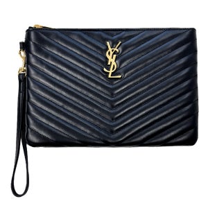 [생로랑] 금장 마틀라세 클러치 블랙 379039 CWU01 1000