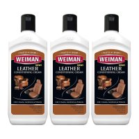 와이만 자동차 가죽 시트복원 끈적임 지갑세척 소파청소 클리너 237ml 3개 Weiman Leather Conditioning Cream