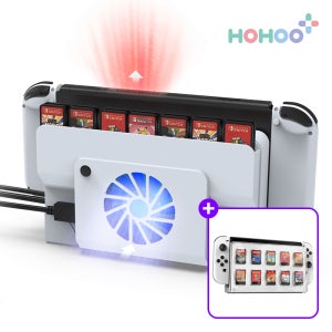 닌텐도스위치 OLED 독 쿨러 게임카드 수납 독커버