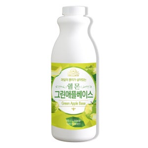 쉘몬 그린애플 농축액 1kg 에이드 원액 베이스