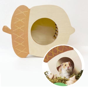 바이오라이프 도토리 모양 햄스터 은신처 / 햄스터 자연주의 꾸미기 용품 이너 하우스