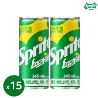 스프라이트 245ml x 15입 사이다 캔음료 음료수