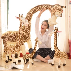 미니 대형 기린 실사 만화 봉제 인형 마다가스카 장인 인테리어 소품