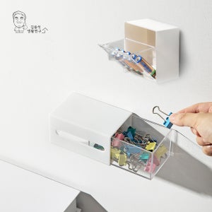 무타공 벽부착 미니서랍 화장대 욕실 소품 정리함