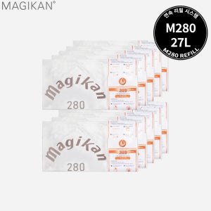 [매직롤] 매직캔 정품 3겹 리필 화이트 로고리필 280R10W 250R10W 220R10W 휴지통 쓰레기통 휴지통비닐 정품