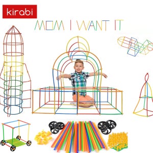 키라비 빨대블럭 500 피스 어린이 집콕놀이 장난감 선물