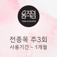 [움직임요가] 전종목 주3회 1개월 수강권 - 플라잉/도구테라피요가 포함