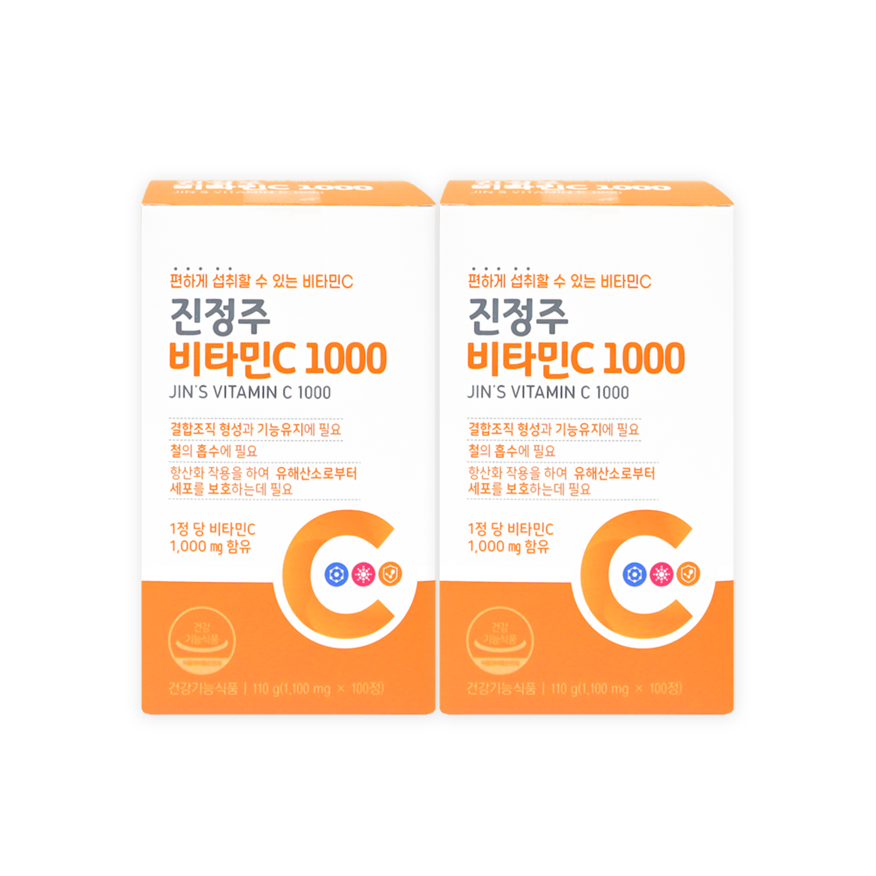 진정주 <b>비타민C1000</b> 6통(600정)