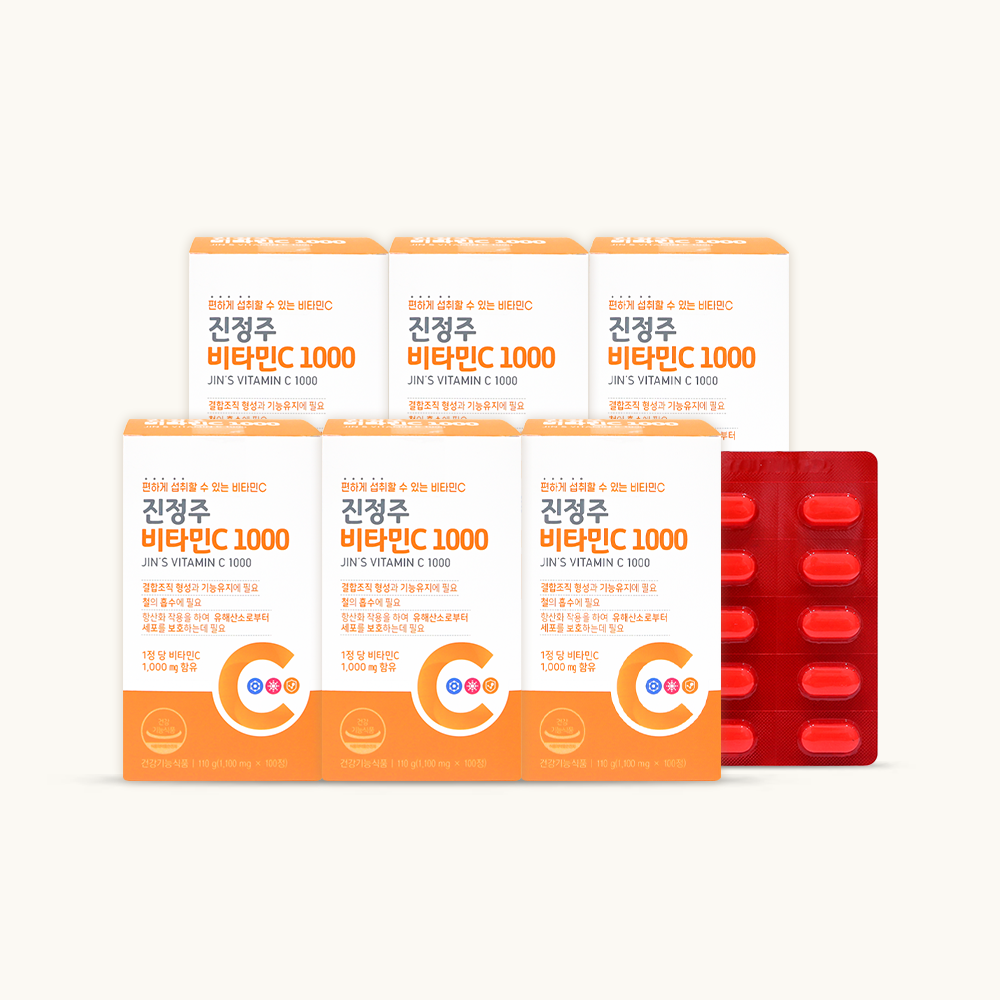 진정주 비타민C1000 6통(600정)