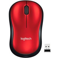 Logitech 로지텍 M185 무선 마우스 USB 리시버 레드