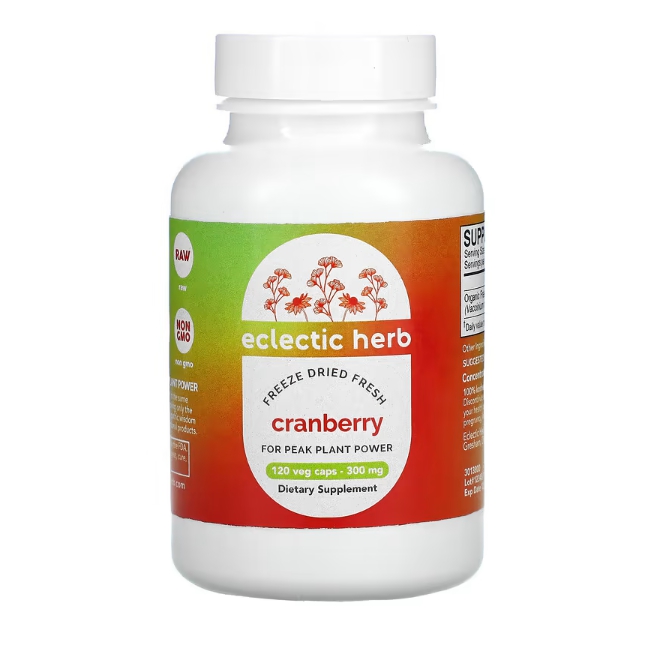 <b>이클레틱 인스티튜션 크랜베리</b>, 300 mg, 120 식물성 캡슐