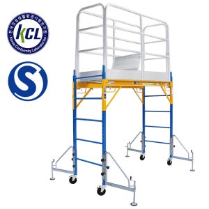 S인증 WPS-SA1800-1FS 스틸 안전 이동형 1단 작업대