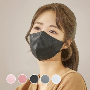 필슨 브이핏 100매 KF94 방역 마스크 / 새부리형 컬러 마스크 국산 숨쉬기편한마스크 미세먼지