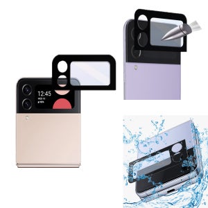 Z플립4 후면 스크린 카메라 강화유리필름 베젤보호