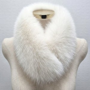 리얼 여우 목도리 밍크 퍼 머플러