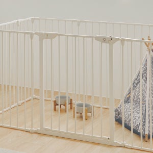 루보펫 강아지울타리 접이식 애견 울타리 펜스 반려견 휀스 철장 접이식 스틸 안전문