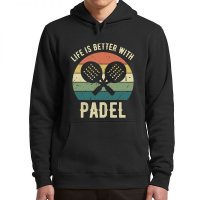 Padel Hoodies Funny 스포츠 팬 빈티지 남성 의류 캐주얼 소프트 후드 티셔츠