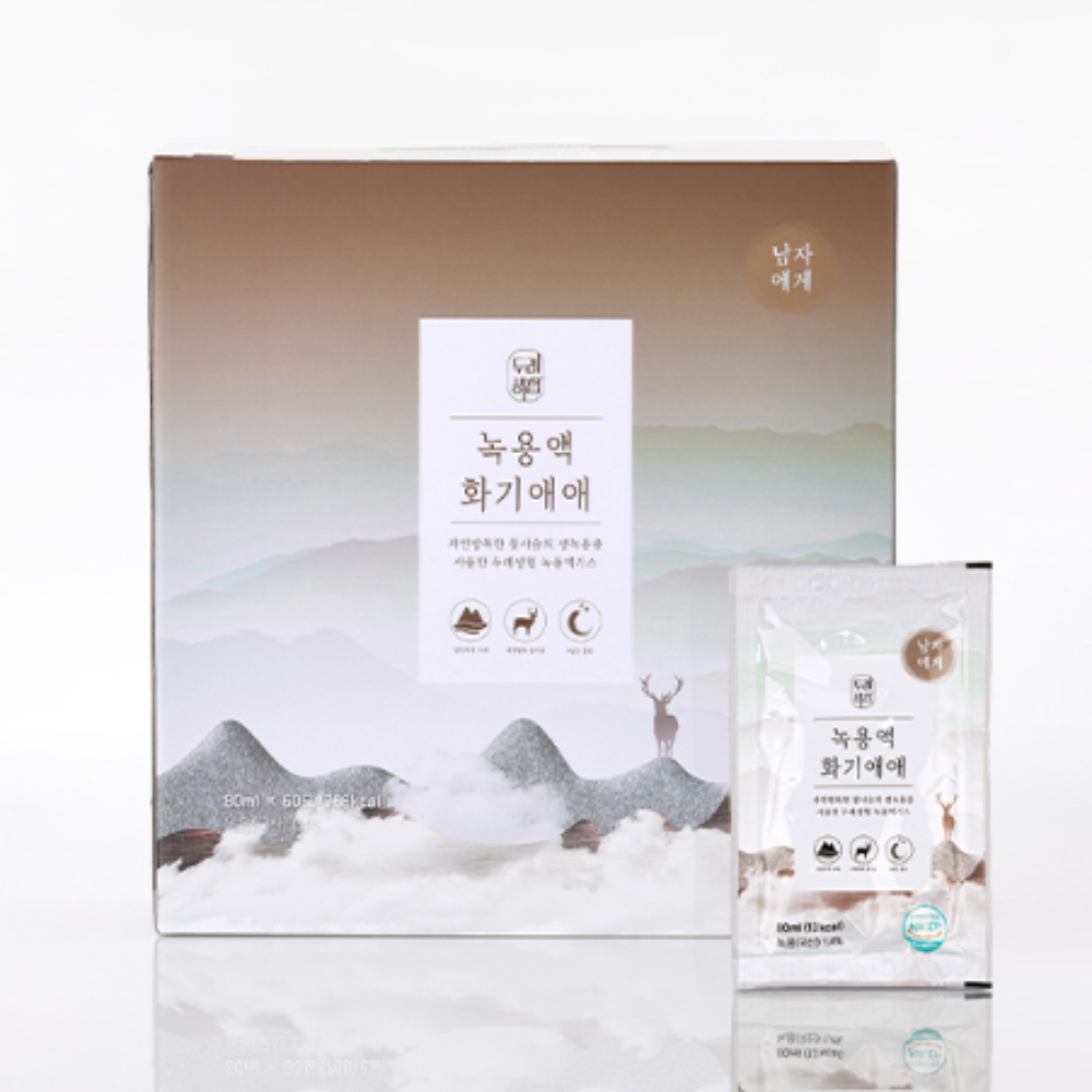 두레생협 녹용엑기스(80mlX60팩/남성 /여성) 자연방목 꽃사슴 <b>생녹용</b>즙 진액 엑기스