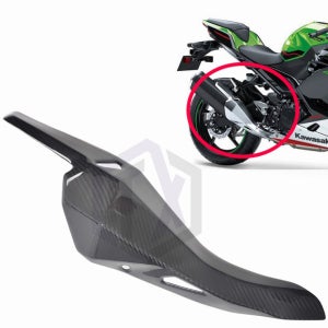 가와사키 닌자400 EX400 튜닝 파츠 카본무늬 머플러 커버 2018-2022