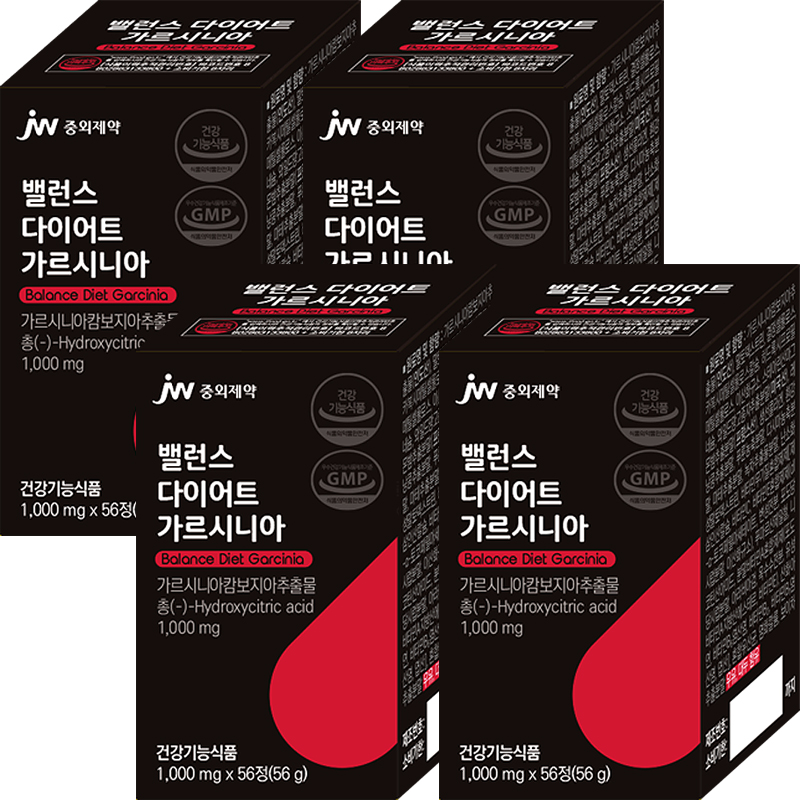 <b>중외제약</b> 밸런스 가르시니아캄보지아추출물 다이어트 56정 4개