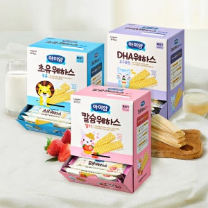 아이얌 웨하스 대용량팩 50개입+50개입 (초유/요구르트/딸기)