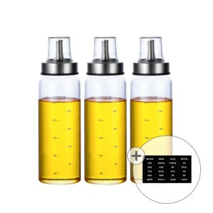 오일병 소스병 양념통 200ml 3개 유리양념통 세트