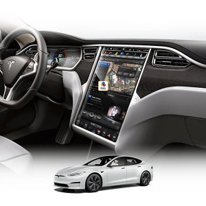 테슬라 모델 에스 Model S 내비게이션 계기판 강화유리 액정보호 필름