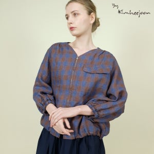 마 체크 짚 쟈켓 OT2022SS4