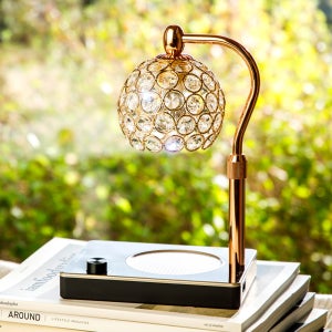 터치타이머 높이불빛조절 크리스탈 비주 로즈골드블랙 일반 캔들워머