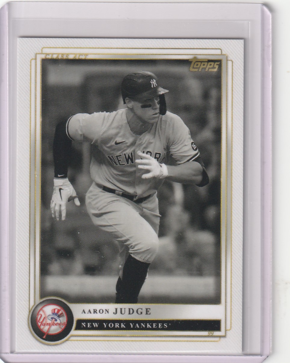 2022 Topps X Aaron Judge 애런 저지 No-22 MLB 야구 카드