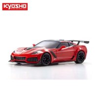 KYMZP240R-B 미니지바디(알씨카 아닙니다) 콜벳 MR03W-MM용 CHEVROLET CORVETTE ZR1 레드 도색완료 타이어휠포함