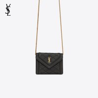 생로랑 YSL 게비 퀼팅 마이크로 월렛 체인 크로스백 6856121 여성 미니백