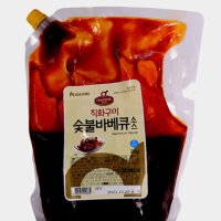 대용량 숯불 바비큐 소스 2kg 고기 치킨 바비큐