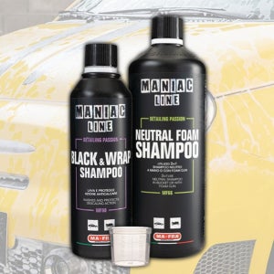 마프라 매니악 블랙 앤 랩 산성 카샴푸 뉴트럴 폼 중성 세차샴푸 2PH 프리워시 계량컵