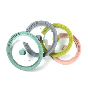 올비아 실리콘 후라이팬 덮개 냄비 뚜껑 멀티커버 라이트그린 24cm-28cm