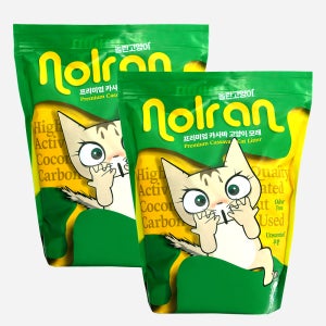 놀란고양이 블렌딩전용 블랙 카사바 모래 프리미엄 고양이모래 4.5kg x 2 (총 9kg)