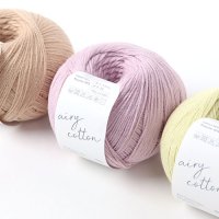 에어리코튼 Airy Cotton 면 뜨개실 100g 대바늘 코바늘 여름실 얇은 코튼 아기실 니트 가디건 블랭킷 스웨터 탑다운 바늘이야기