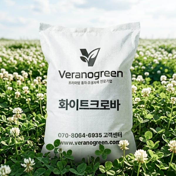 화이트크로바 씨앗 1kg 30평분 녹비 초생재배 피복작물 (봄/가을파종) 다년생 토끼풀씨