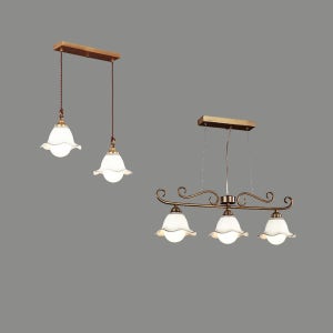 채널 2 3등 펜던트조명 도자기식탁등 LED식탁조명 (일자형)