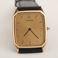 세이코 크레도르 SEIKO Credor 사각 14K 골드 금통 쿼츠 7770-5250