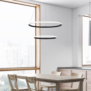프롤 2단 펜던트 조명 식탁전등 LED식탁등 블랙 화이트 골드