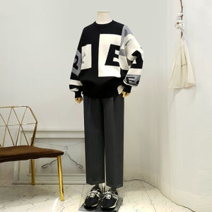 2022F/w Baron - 박스 레터링 니트 (3컬러)