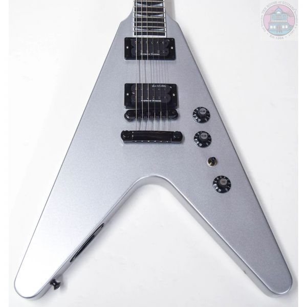 Gibson 깁슨 기타 Gibson Dave Mustaine 플라잉 V EXP 실버 메탈릭