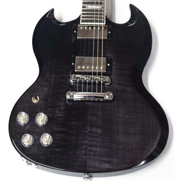 Gibson 깁슨 기타 Gibson SG 모던 왼손잡이 트랜스 블랙 페이드