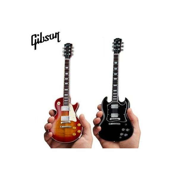 Gibson 깁슨 기타 Axe Heaven Gibson Twin Pack Cherry Sunburst / Ebony SG Mini Guitars